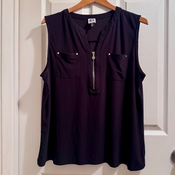 Anne Klein Tops - Anne Klein- Sleeveless Black Top - Size XL